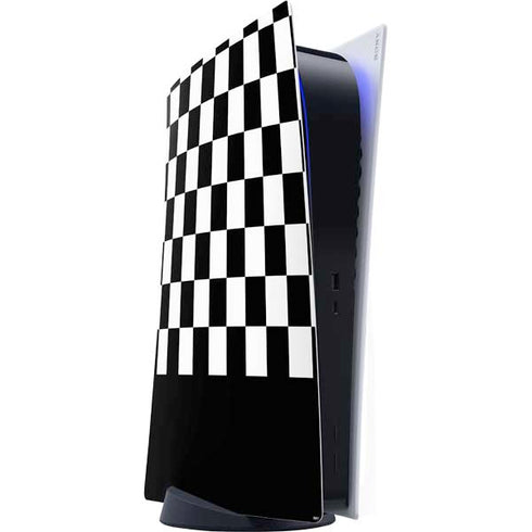 Checkerboard Split PS5 Digital Edition Console Skin